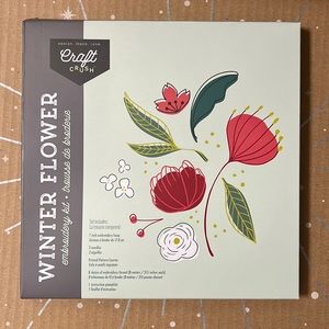 5/$25 item Winter Flower embroidery kit